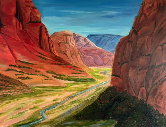 48x36 Original Acrylic Painting of Zion